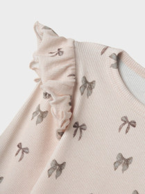 LIL ATELIER Bluse Gavo Eko Silver Peony Bow